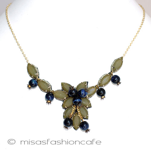 （画像用） ＳＰＡＲＫＬ　ネックレス ブルーベリードロップ