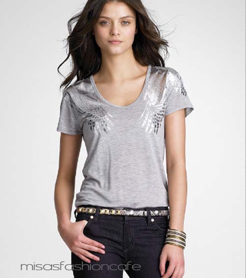 （画像用） TORY BURCH 　Tシャツ（グレー・S）