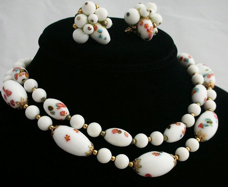 （画像用） クラウンTrifariセット ネックレス＆イヤリング