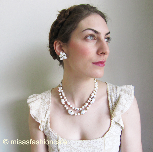 （画像用） クラウンTrifariセット ネックレス＆イヤリング