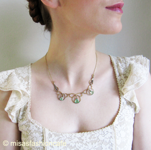 （画像用） Art Deco アートデコ アンティークネックレス