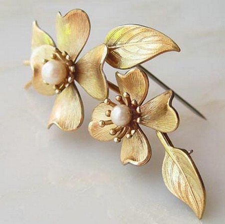 （画像用） 本真珠12Kgf　ブローチ