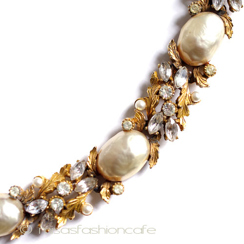 （画像用） ＡＲＴ刻印　ブレスレット バロックパールRS金葉