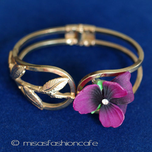 （画像用） パンジーすみれ　バングル