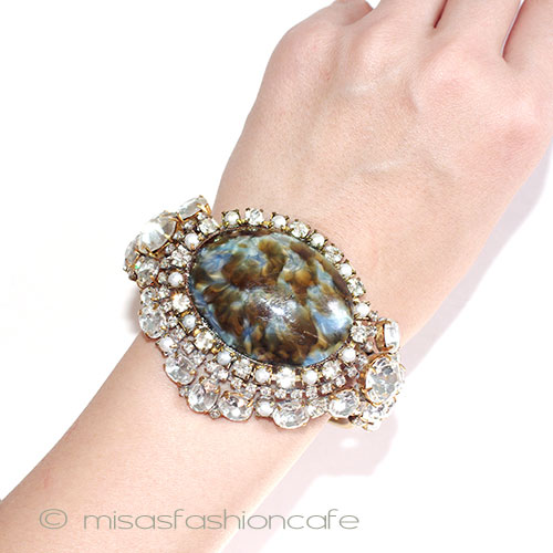 （画像用） ガラス＆パール　バングル