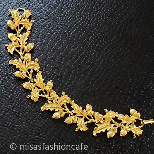 （画像用） ヴィンテージジュエリー どんぐり　ブレスレット