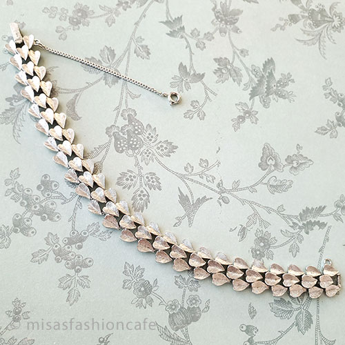 （画像用） Trifari　 トリファリ 銀葉　ブレスレット