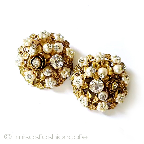 Beaujewels　イヤリング パールのお花ブーケ - ウインドウを閉じる