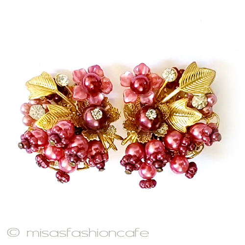 ヴィンテージイヤリング Beaujewelsパールの花 - ウインドウを閉じる