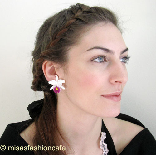 （画像用） ドイツ製お花イヤリング