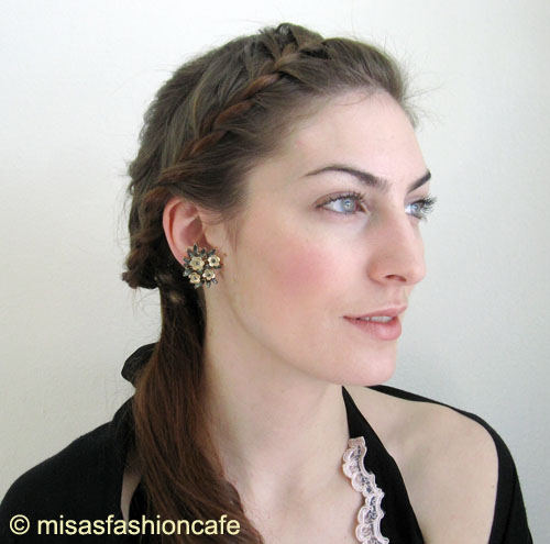 （画像用） クラウントリファリ Trifari お花イヤリング