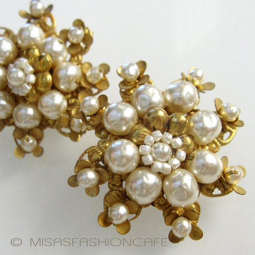 （画像用） Miriam Haskell ミリアムハスケル イヤリング