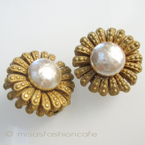 （画像用） Miriam Haskell ミリアムハスケル イヤリング