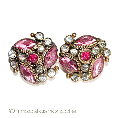 （画像用） SterlingSilver　銀製 クリスタル　イヤリング