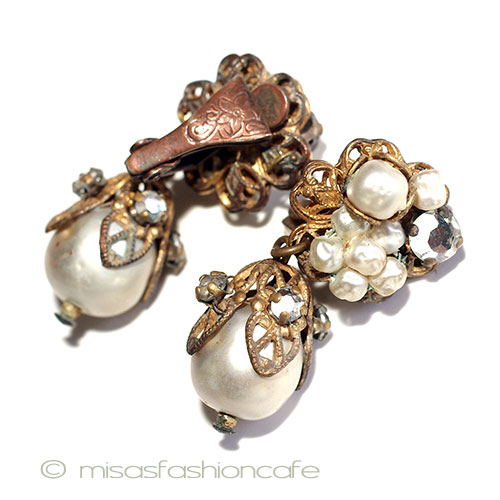 （画像用） Haskell初期イヤリング 花バロックパール