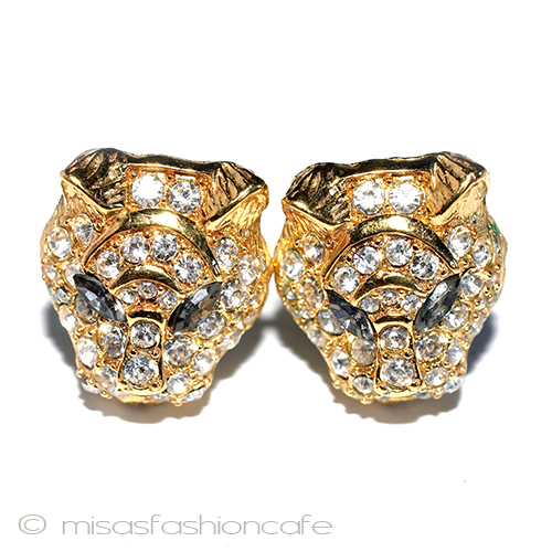 （画像用） Trifari　 トリファリ レオパード　イヤリング