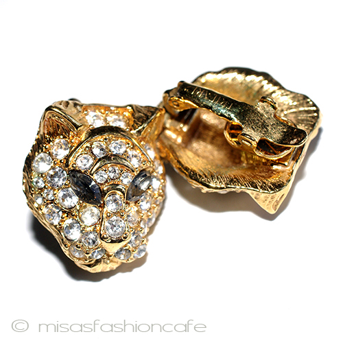 （画像用） Trifari　 トリファリ レオパード　イヤリング