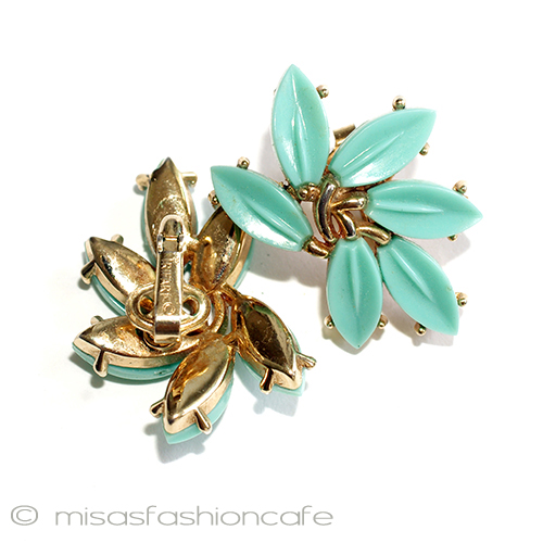 （画像用） Trifari　 トリファリ リーフ　イヤリング