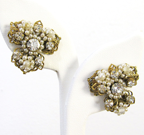 （画像用） Robertパール花イヤリング