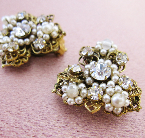 （画像用） Robertパール花イヤリング