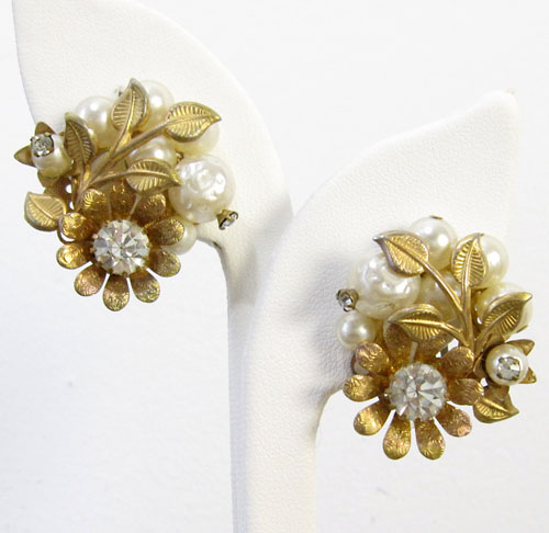 （画像用） Beaujewels お花イヤリング