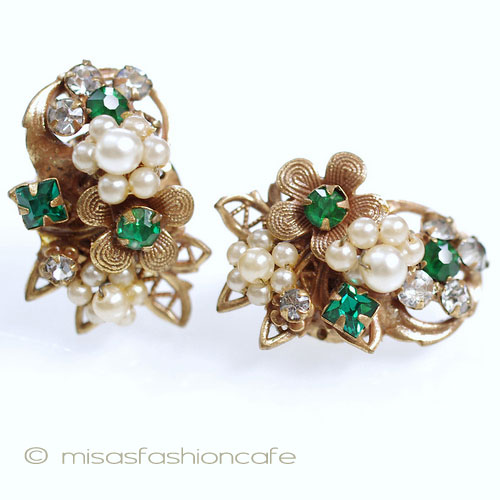 （画像用） パールRS お花イヤリング