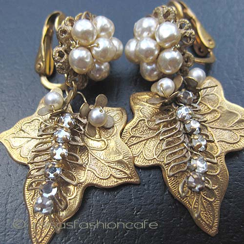 （画像用） Miriam Haskell ミリアムハスケル イヤリング