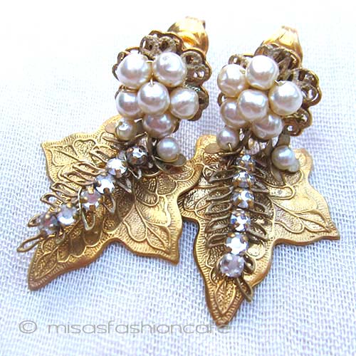 （画像用） Miriam Haskell ミリアムハスケル イヤリング