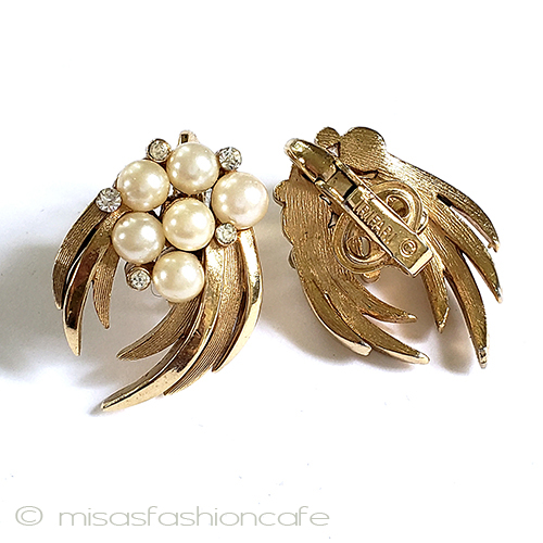 （画像用） Trifari　 トリファリ パールRSイヤリング