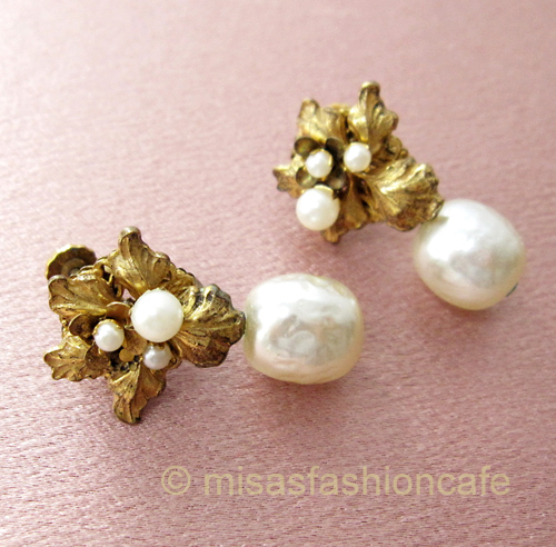 （画像用） Miriam Haskell ミリアムハスケル イヤリング