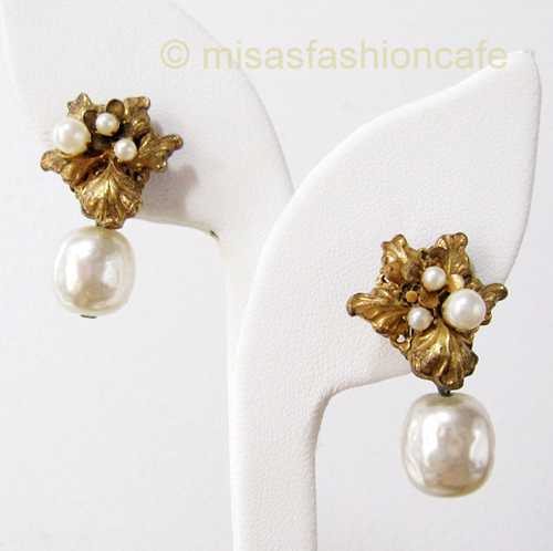 （画像用） Miriam Haskell ミリアムハスケル イヤリング