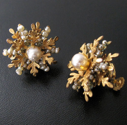 （画像用） Miriam Haskell　 ミリアムハスケル イヤリング