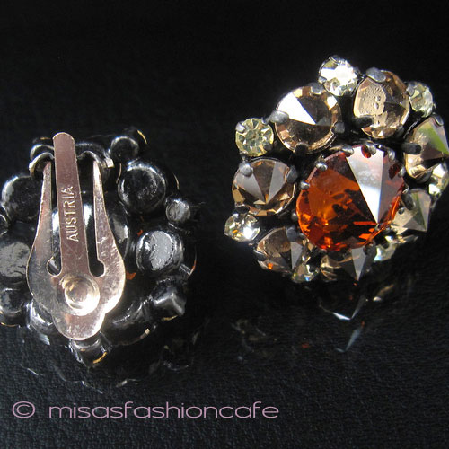 （画像用） Austria　オーストリア製 クリスタル　イヤリング