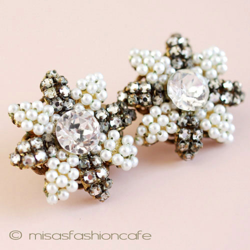 （画像用） パールRSお花イヤリング