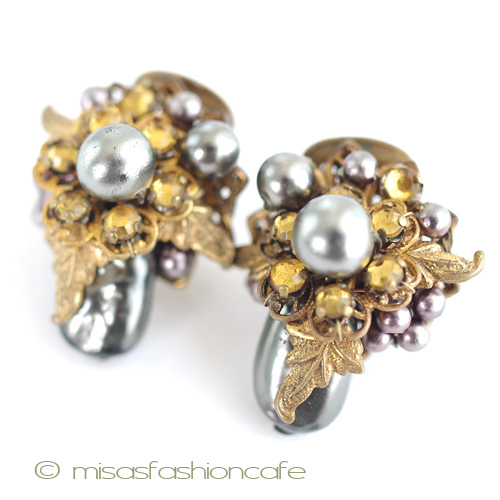 （画像用） De Mario NY イヤリング バロックパールの花