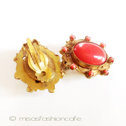 （画像用） Ｒｏｂｅｒｔ　ロバート　 コーラル　イヤリング