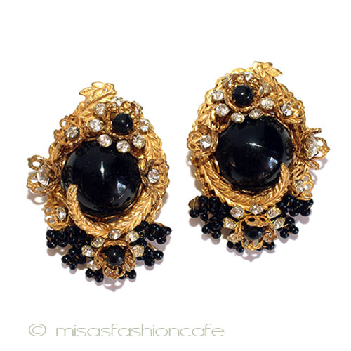 （画像用） StanleyHaglerハグラー 希少M&M花イヤリング