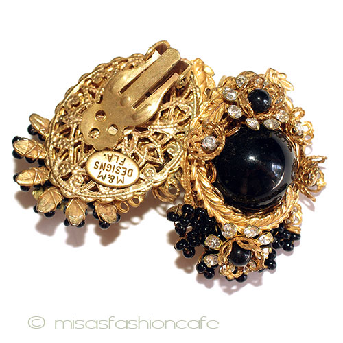 （画像用） StanleyHaglerハグラー 希少M&M花イヤリング