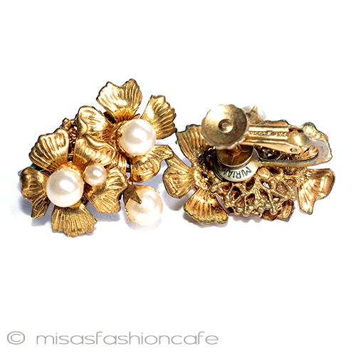 （画像用） ミリアム　ハスケル パールお花イヤリング