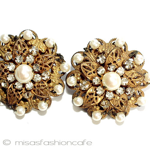 （画像用） ミリアムハスケル フローラルイヤリング