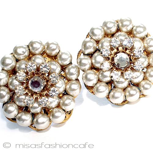 （画像用） ミリアムハスケル パール花イヤリング