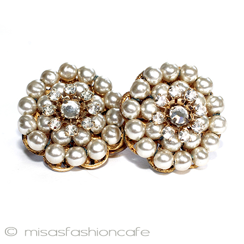 （画像用） ミリアムハスケル パール花イヤリング