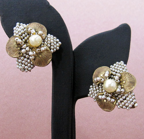 （画像用） Miriam Haskell ミリアムハスケル イヤリング