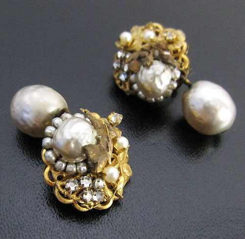 （画像用） Miriam Haskell ミリアムハスケル イヤリング