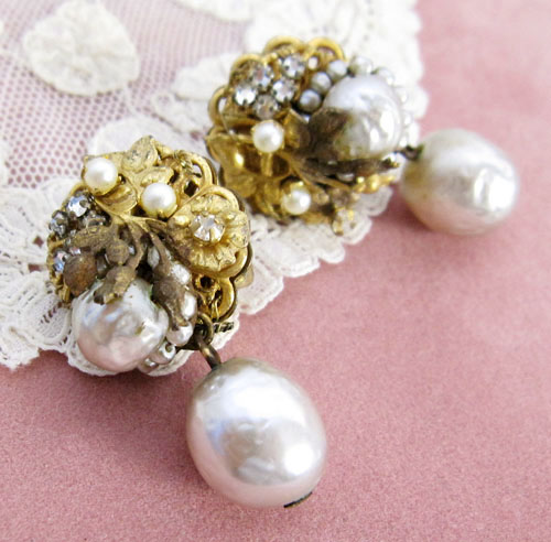 （画像用） Miriam Haskell ミリアムハスケル イヤリング