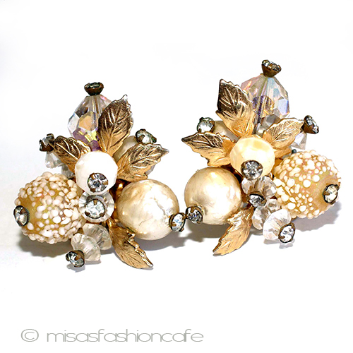 （画像用） Vendome刻印ヴァンドーム バロックパールイヤリング