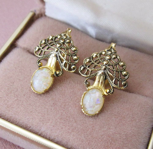 （画像用） オパール12Kgfイヤリング