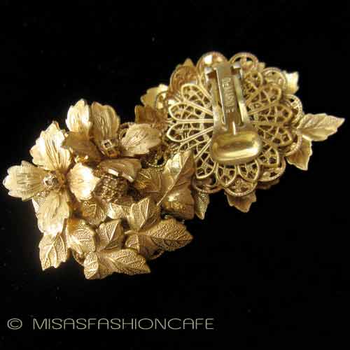 （画像用） DeMarioNY 花イヤリング