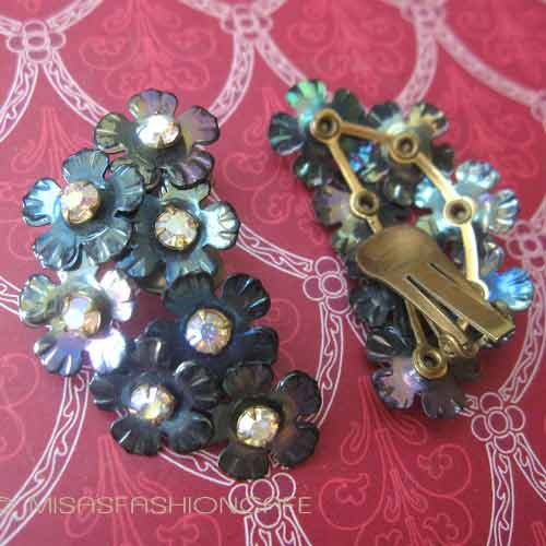 （画像用） ブーケ花イヤリング