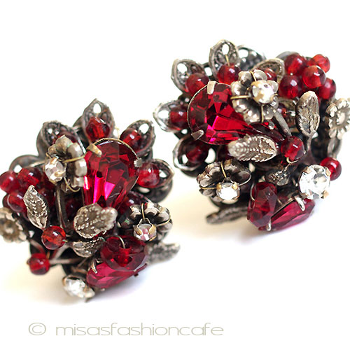 （画像用） DeMario NY　 フラワーイヤリング